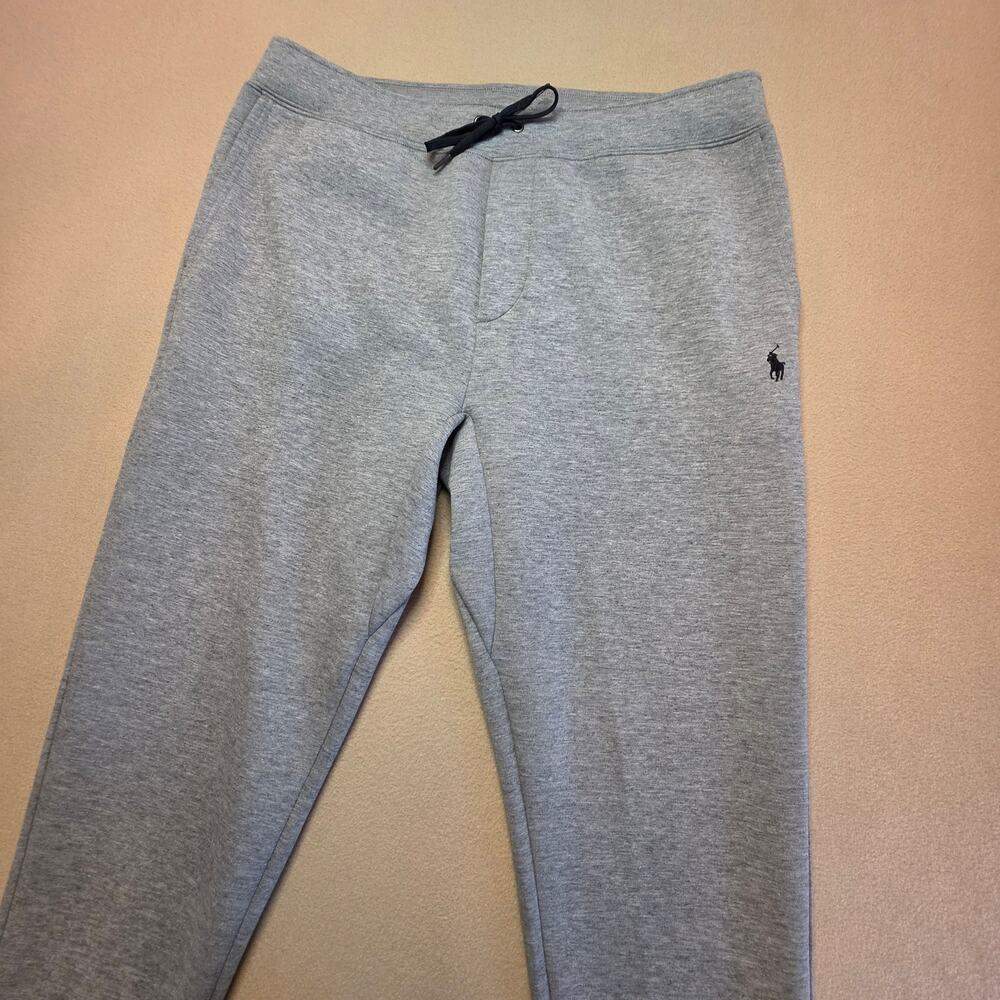 Polo Ralph Lauren Men's Double Knit Jogger Sweatpants Heather Gray Sz XL
